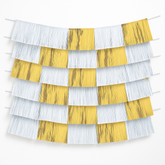 Gold and Silver Fringe Backdrop Decoration Kit